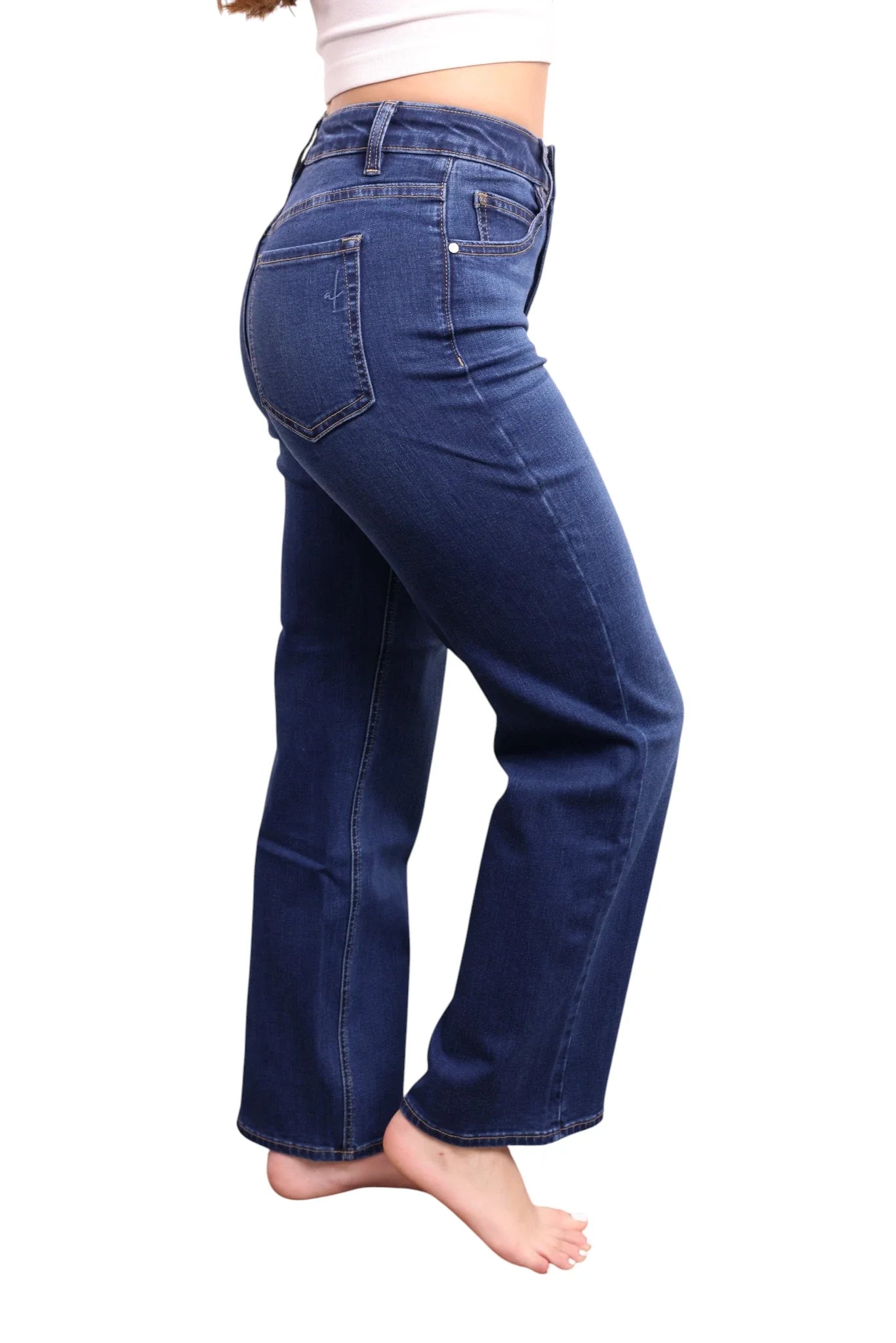 The Marie High-Rise Tummy Control Straight Leg Jeans - Three Inseams