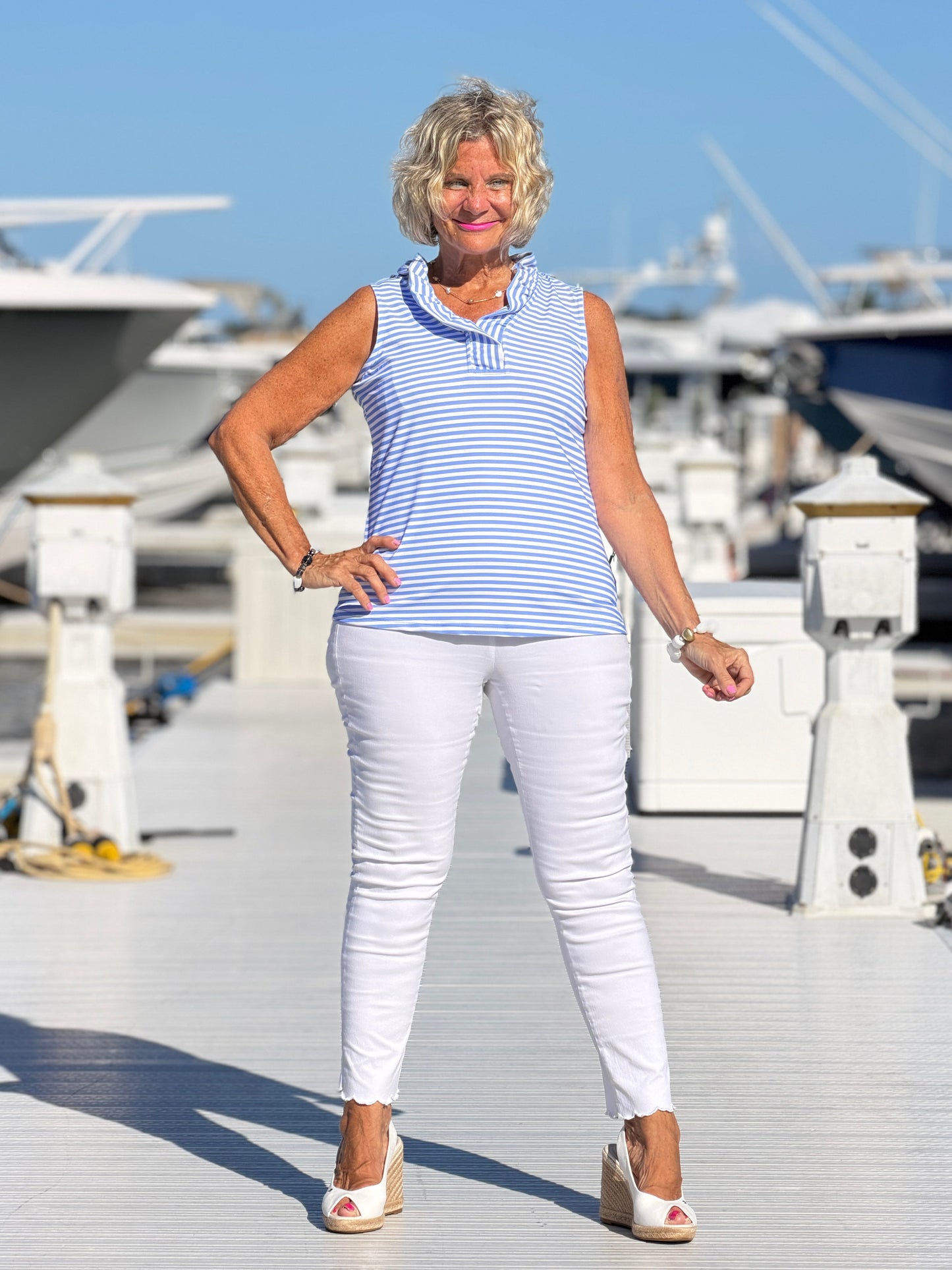 MARINA PERRI RUFFLE TOP