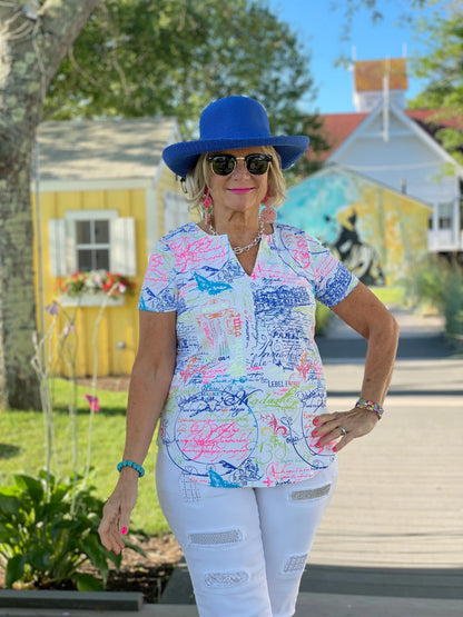 POST CARD OF LOVE SHORT SLEEVE
