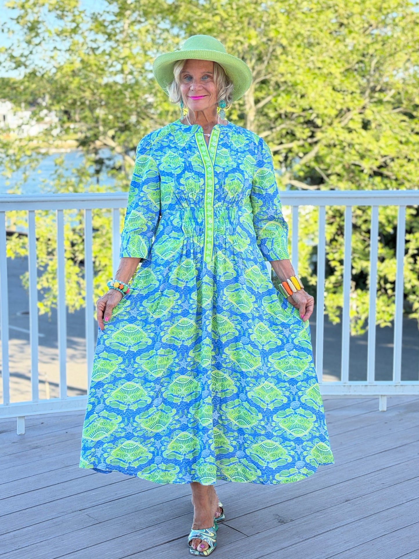 SEA GLASS TREASURE COLLAR MAXI