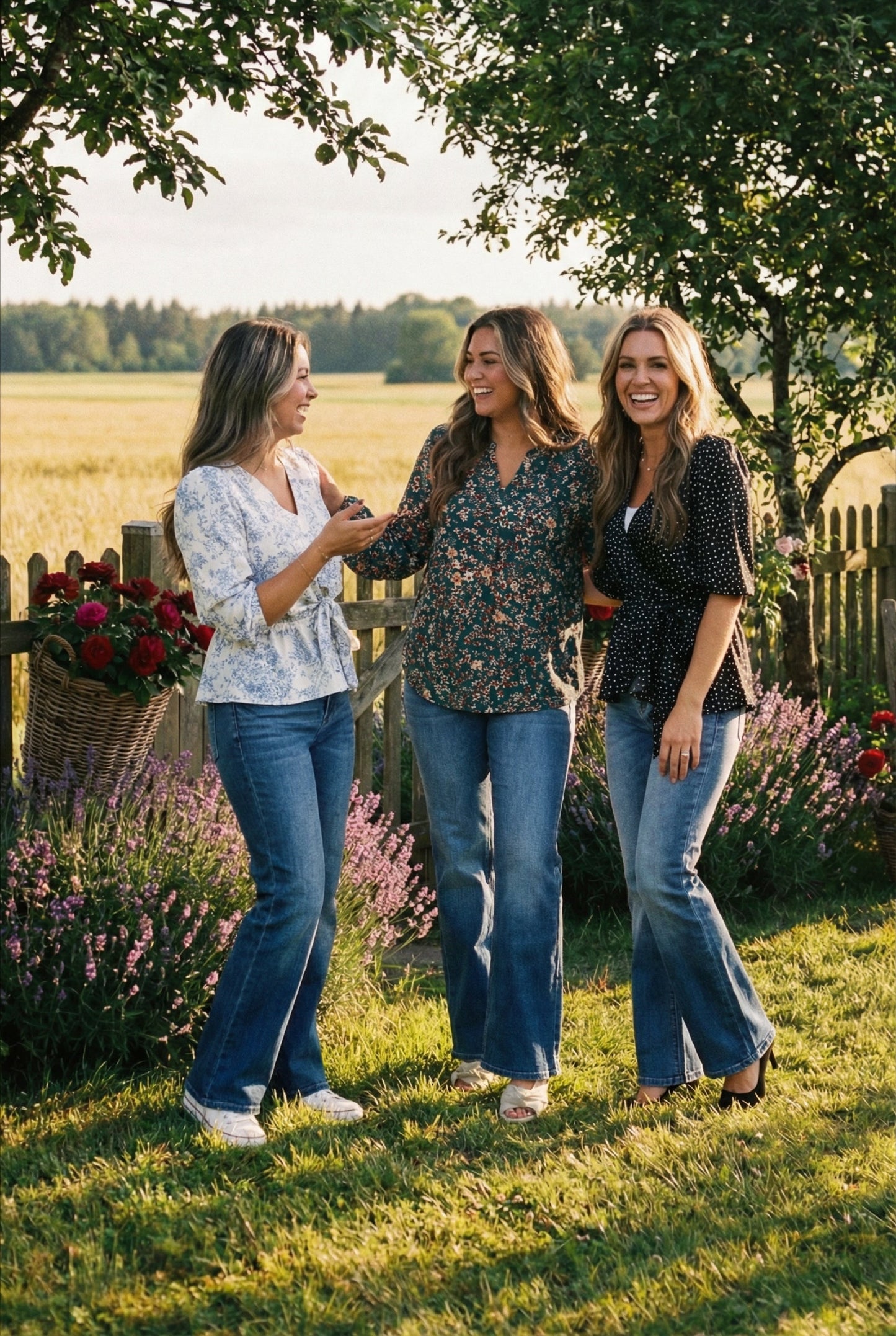 The Shelby High-Rise Wide Leg Tummy Control Jeans- Three Inseams
