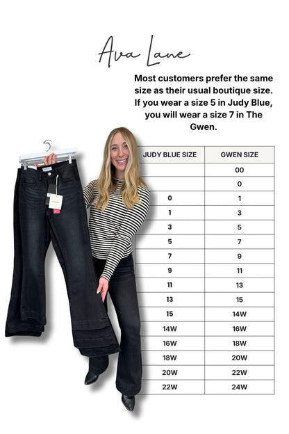 The Gwen Mid-Rise Tummy Control Flare - Three Inseams (Black)
