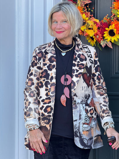 One Size Urban Wild – Leopard Print Blazer