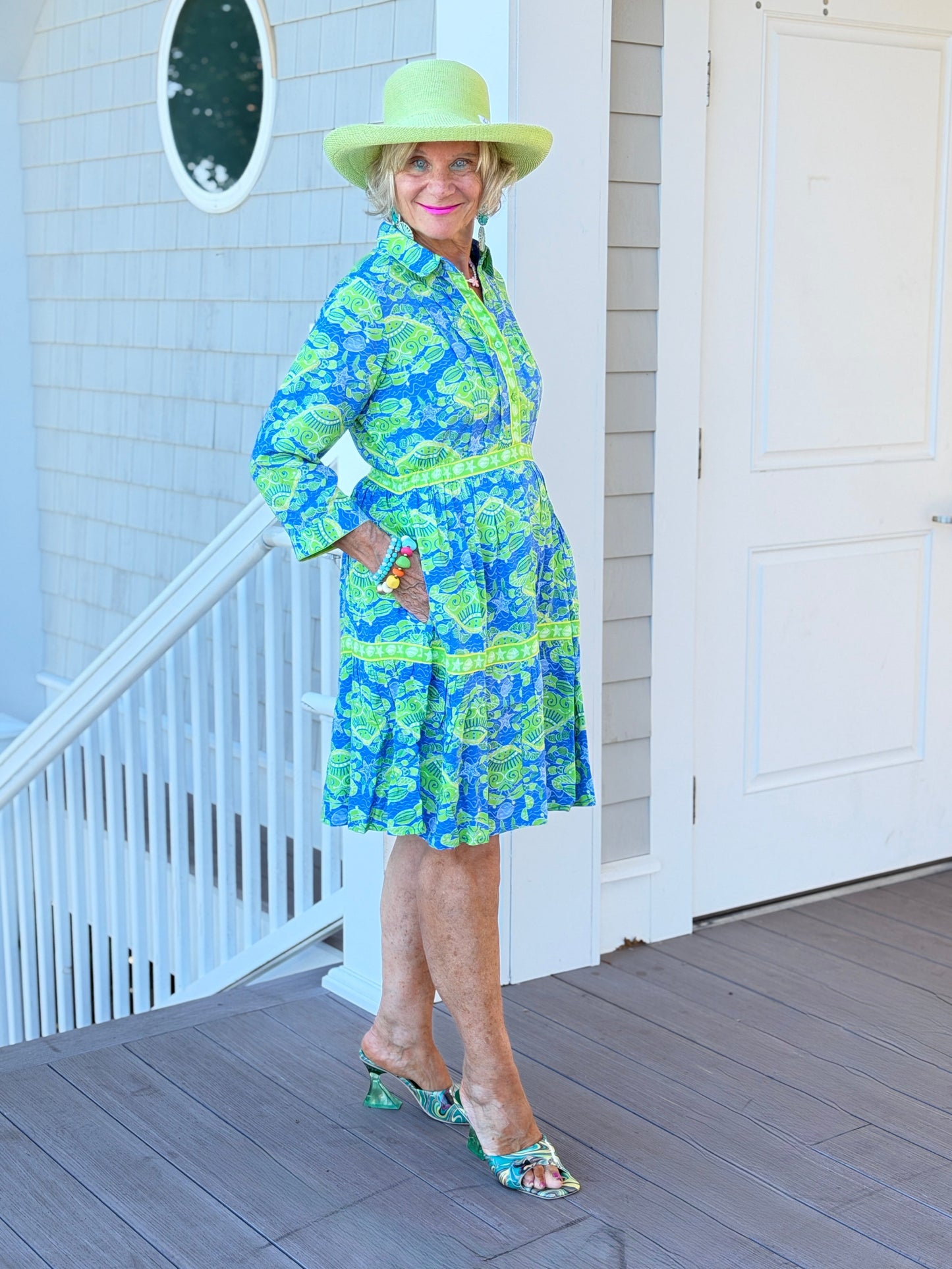 SEA GLASS TREASURE COLLLAR DRESS