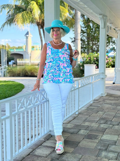 SPLASH OF PINK  CHA CHA TANK