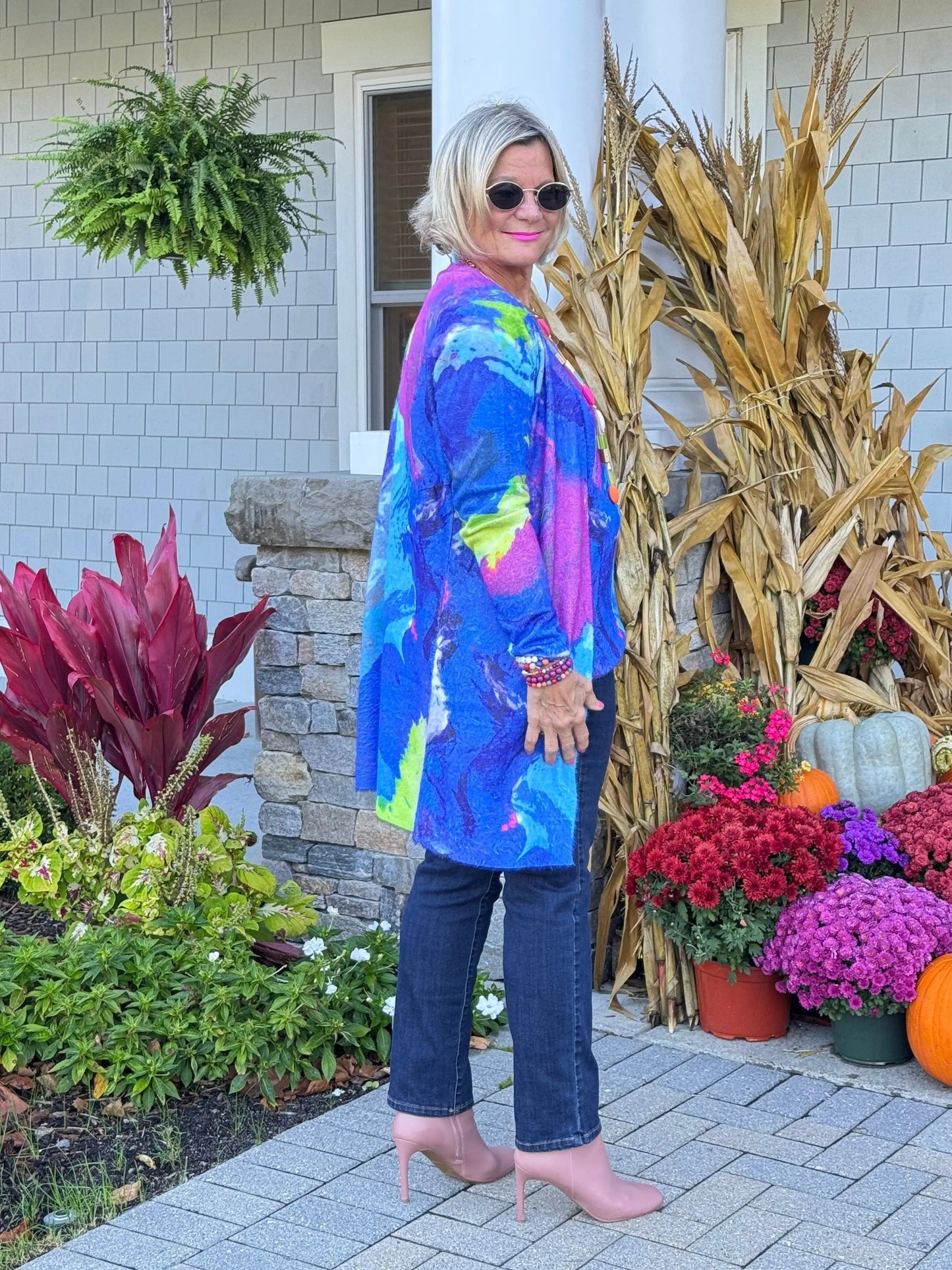 RIVER CRUISE BLUE CARDIGAN