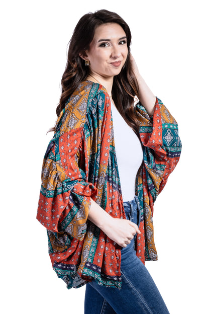 Women's Puff Sleeve Kimono