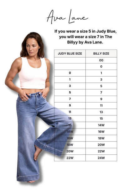 The Billy High-Rise Tummy Control Extreme Wide Leg Jeans - Three Inseams
