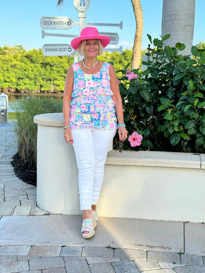 SANDY BEACH COLOR CHA CHA TANK