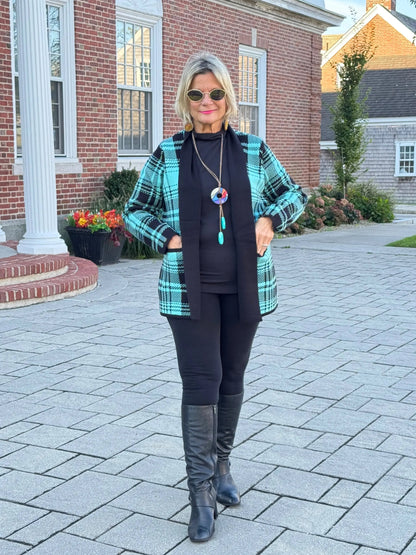SOUTHERN NIGHTS TEIL POCKET SWEATER