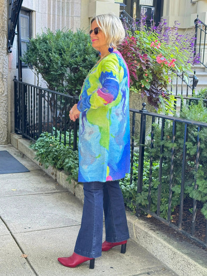RIVER CRUISE BLUE CARDIGAN