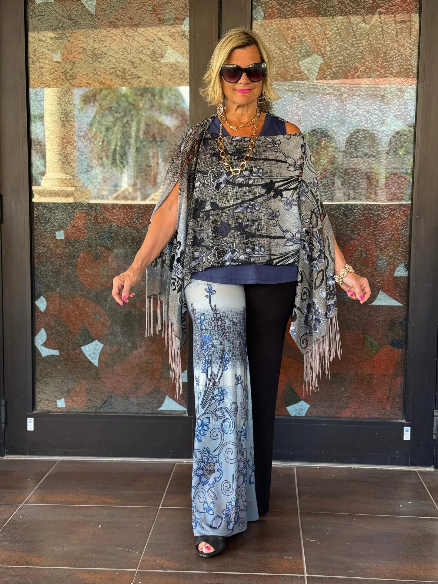 SOUTHERN NAVY DAY PALAZZO