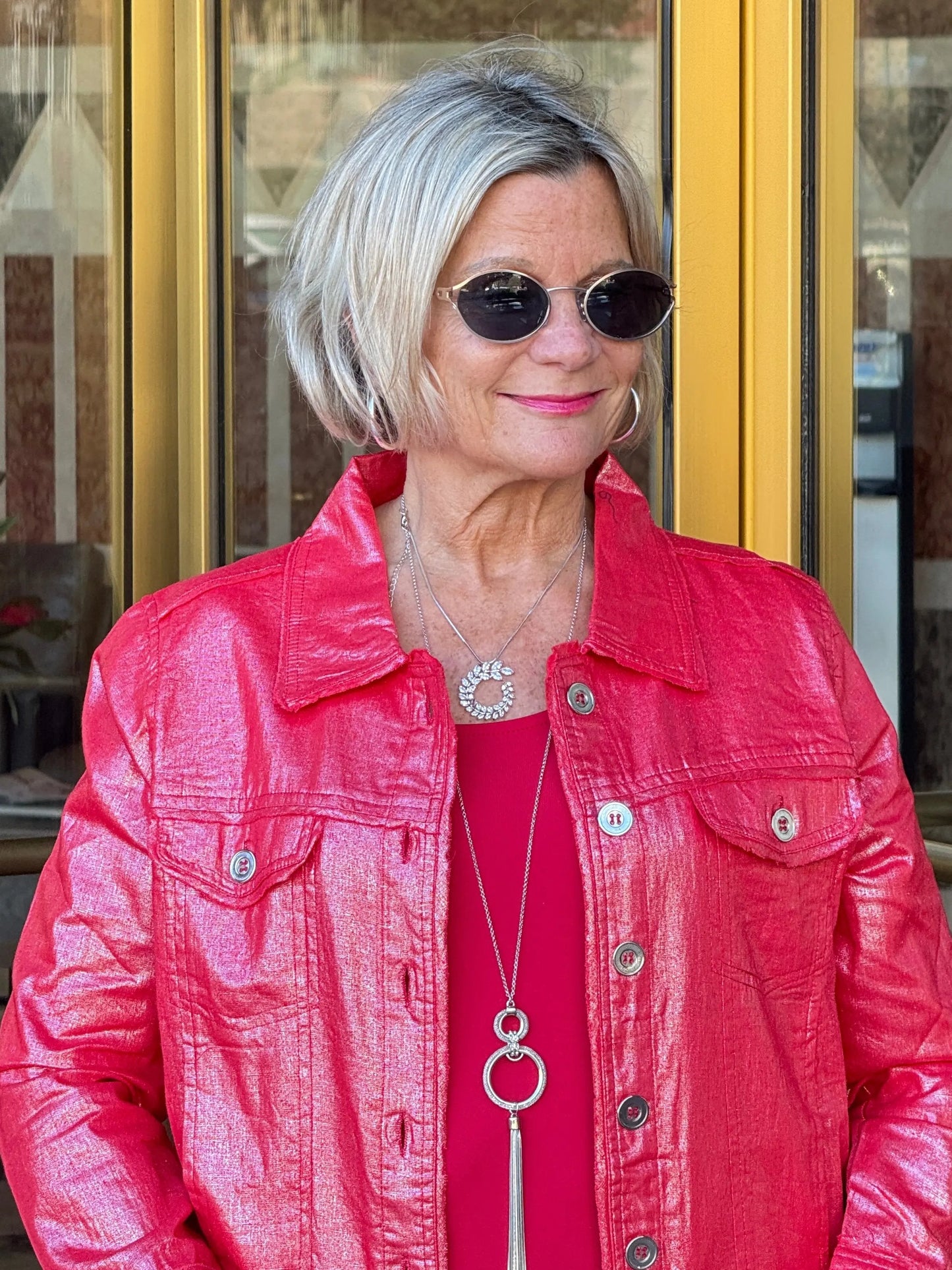 Red Metallic Jacket