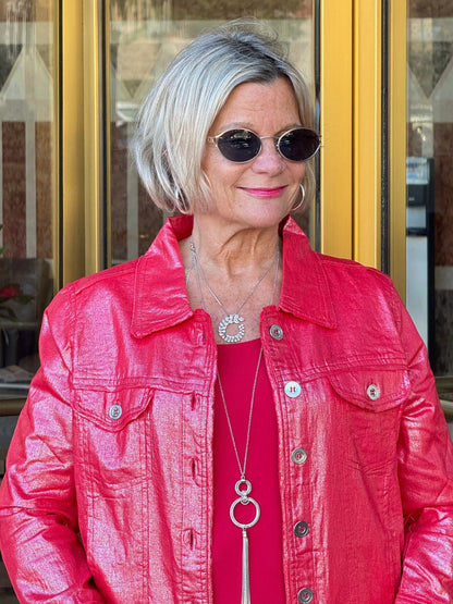 Red Metallic Jacket