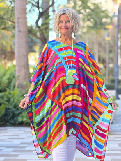 Multi Stripes Modal Kaftan