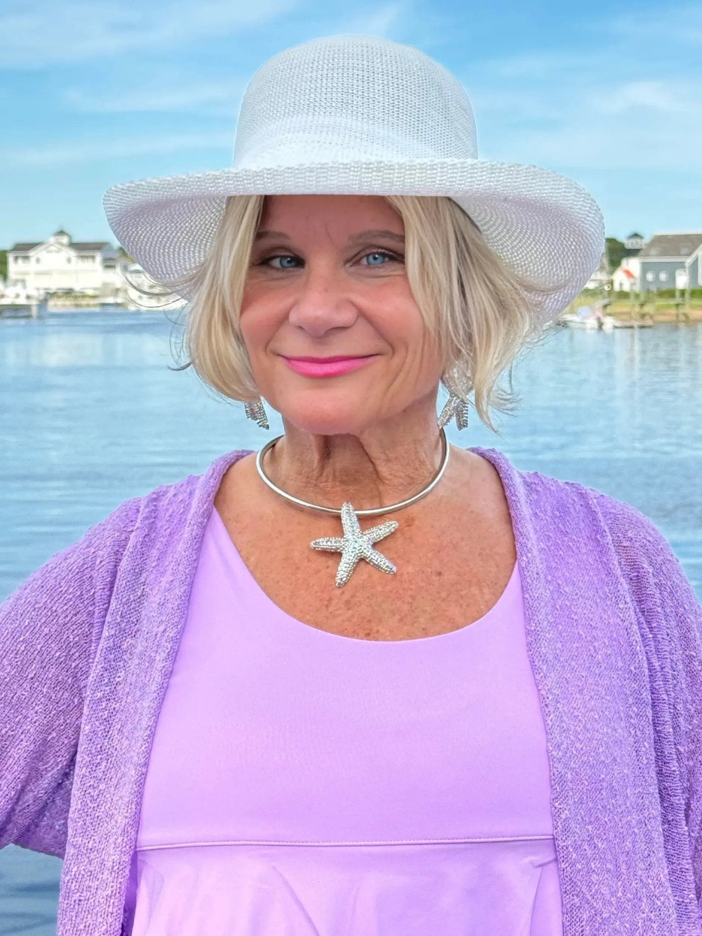 STARFISH BLING GOLD CHOKER SET