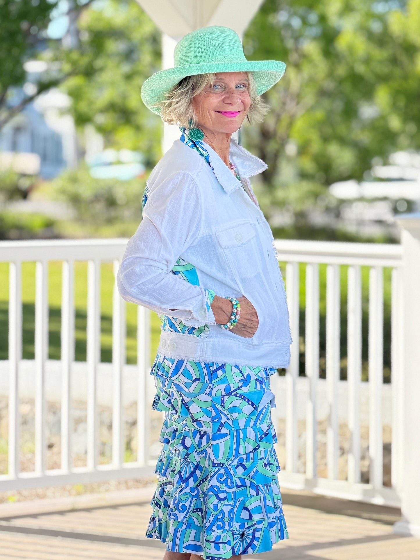 MINT MOSAIC BAY CHA CHA DRESS