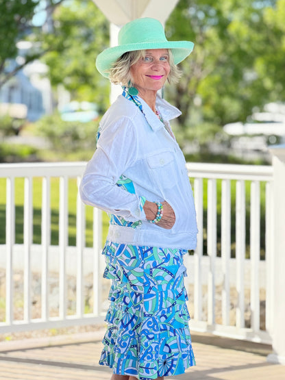 MINT MOSAIC BAY CHA CHA DRESS