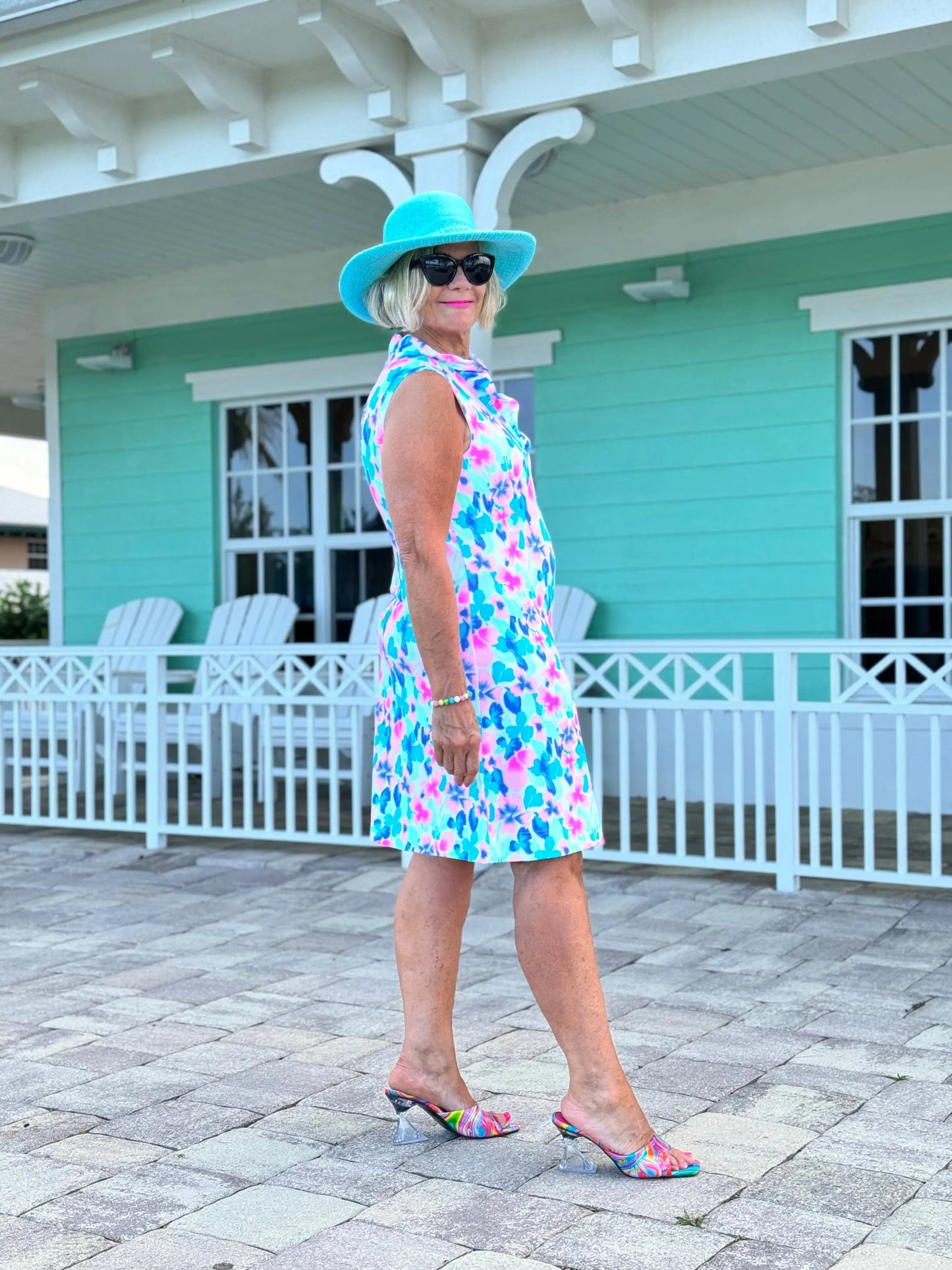 PINK PETALS RUFFLE DRESS