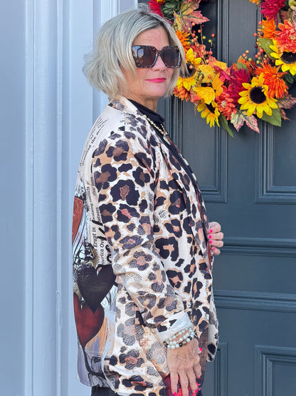 One Size Urban Wild – Leopard Print Blazer