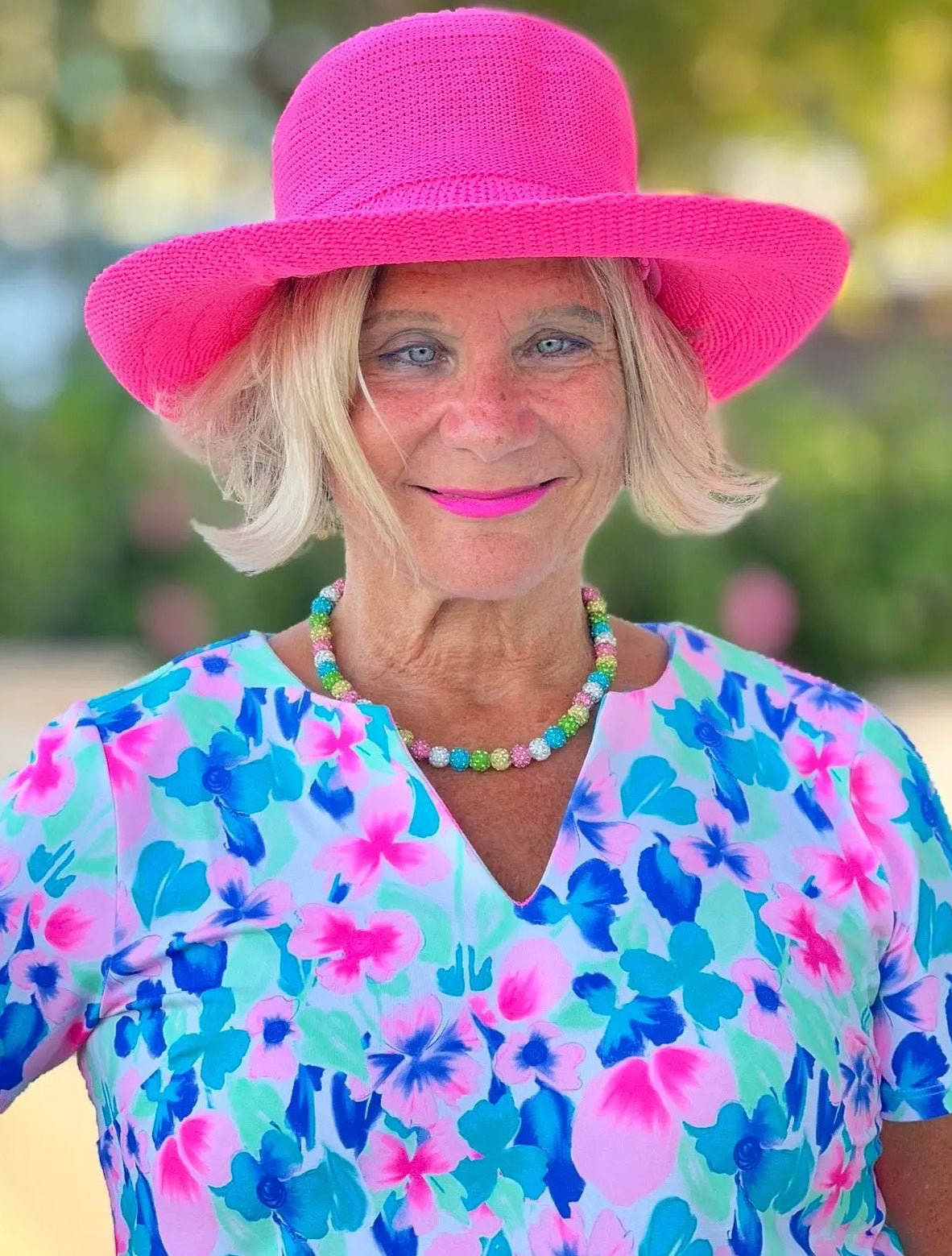 Pink Beach Bling Necklace
