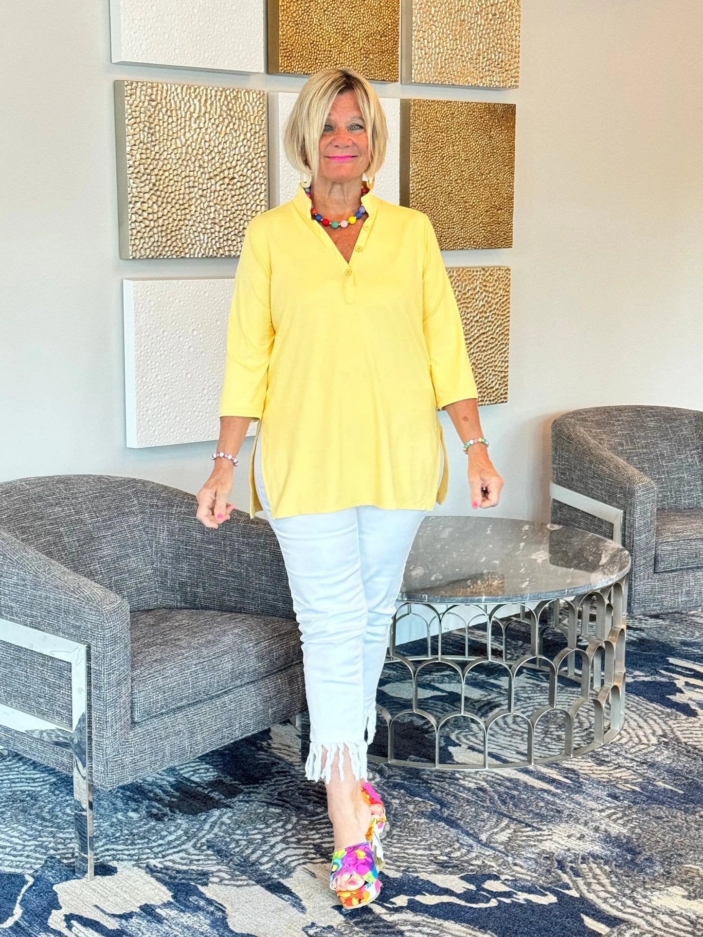 LULU-B YELLOW TUNIC