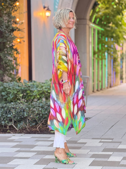 Painted Ovals Modal Kaftan