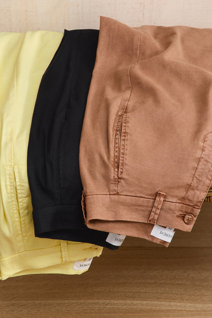Joelle Stretch Linen Crop Pant