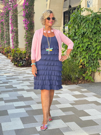 MIAMI NIGHT NAVY CHA CHA RUFFLE