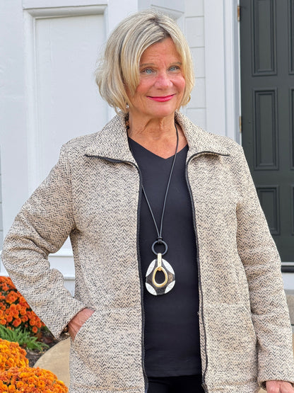 OATMEAL TWEED JACKET