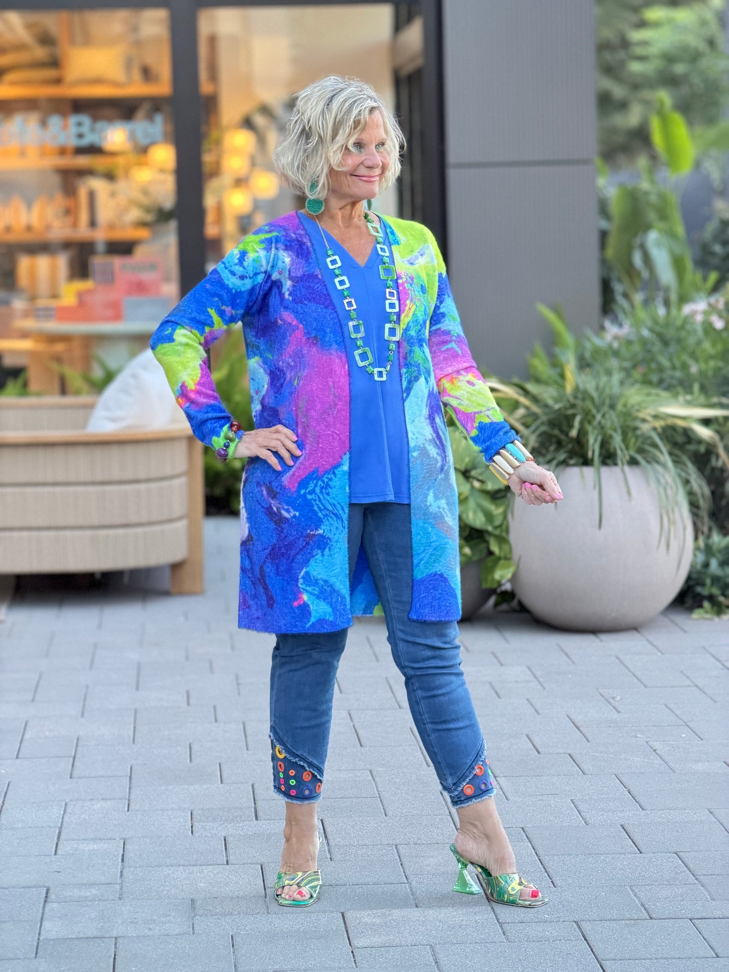 RIVER CRUISE BLUE CARDIGAN