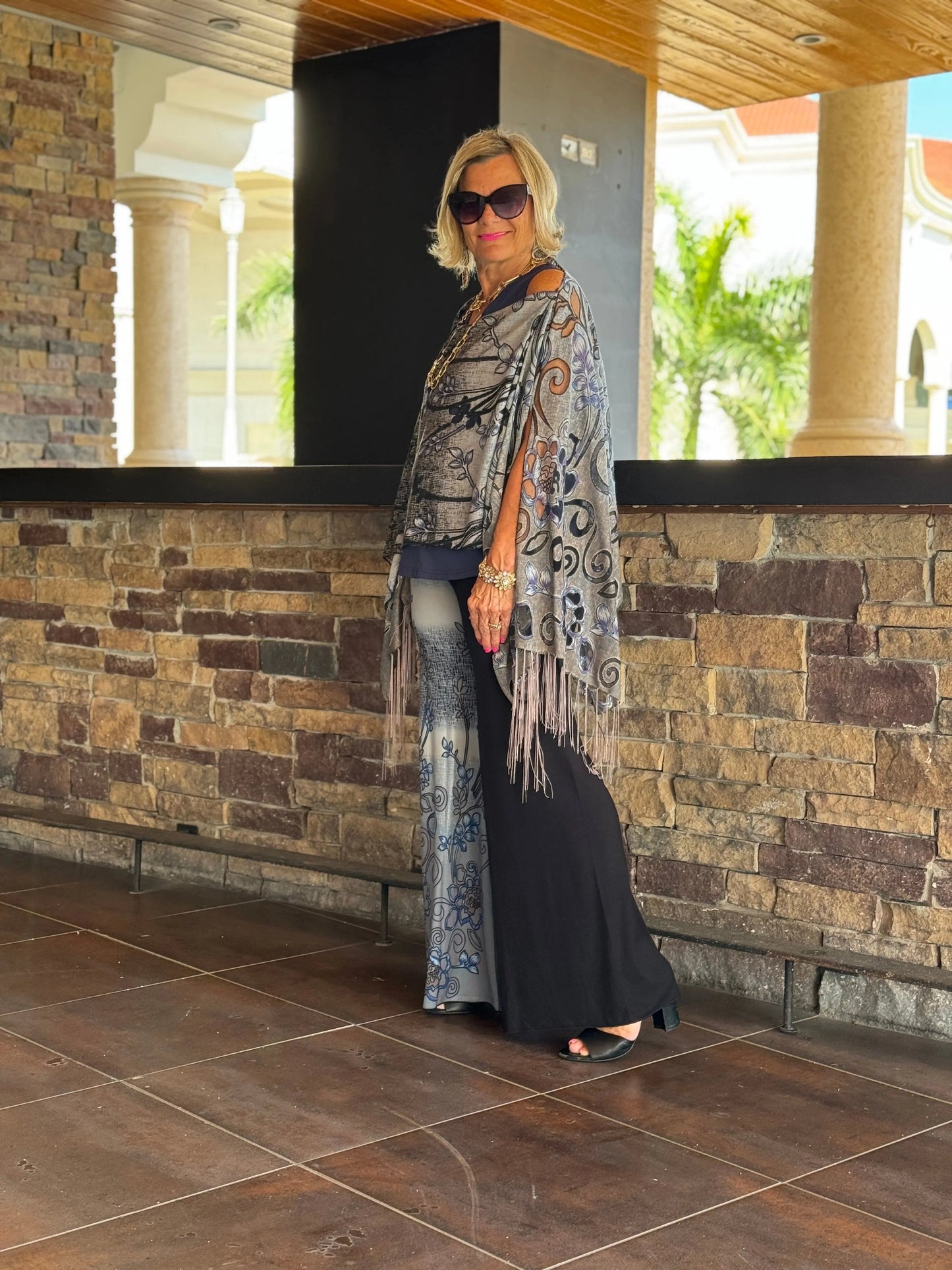 SOUTHERN NAVY DAY PALAZZO