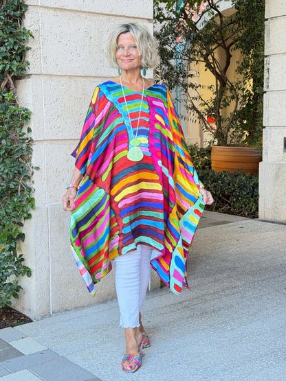 Multi Stripes Modal Kaftan
