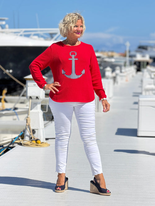 NAUTICAL STRIPE SWEATER