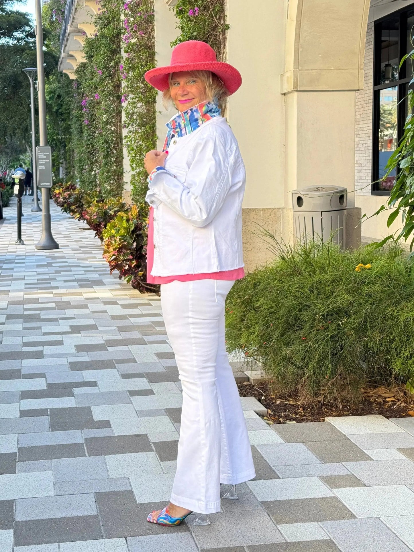 NEXT LEVEL WHITE FLARE JEANS