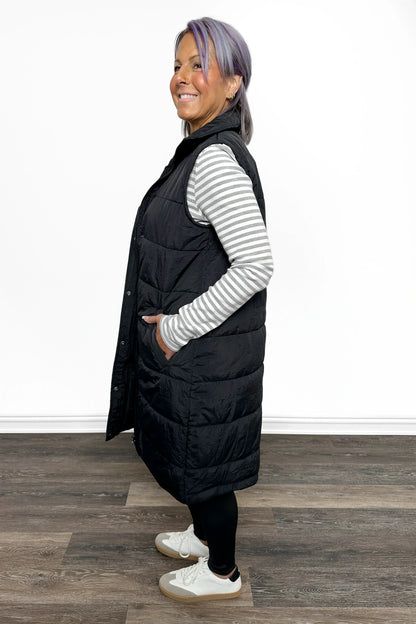 ALB Custom Women's Long Puffer Vest