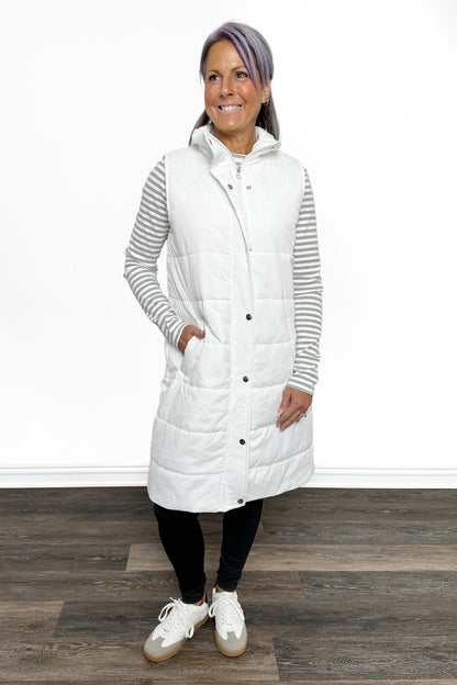 ALB Custom Women's Long Puffer Vest