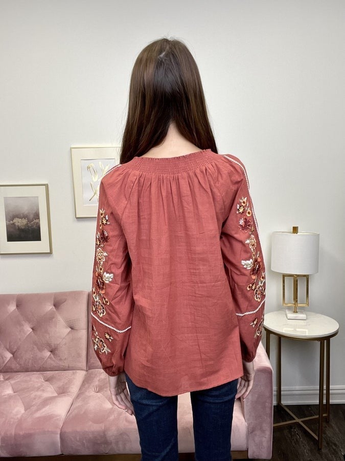 Just Breathe Women's Self Tie Tassel Top
