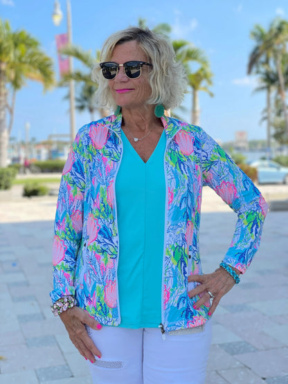 SEASHELL BEACH FULL ZIPPER