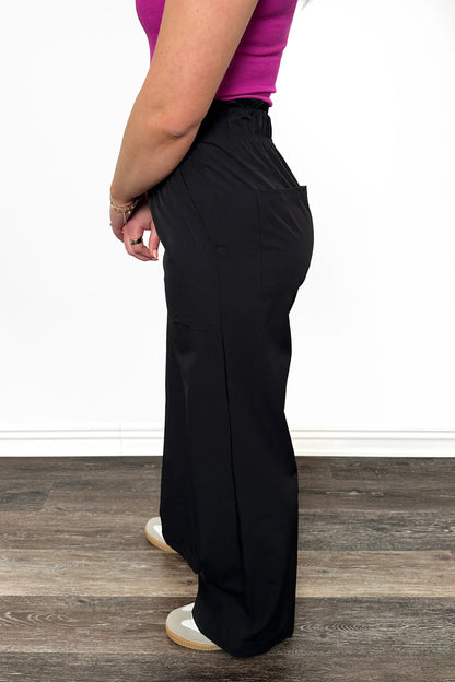 ALB Custom Women's Lightweight Elastic Waist Wide Leg Pants - Two Inseams