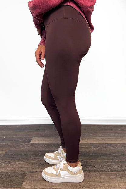 ALB Custom Women's Brown Everyday Essential Leggings - Two Inseams