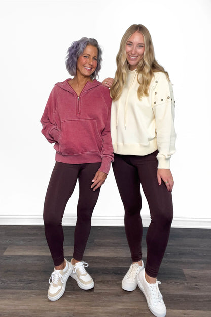 ALB Custom Women's Brown Everyday Essential Leggings - Two Inseams