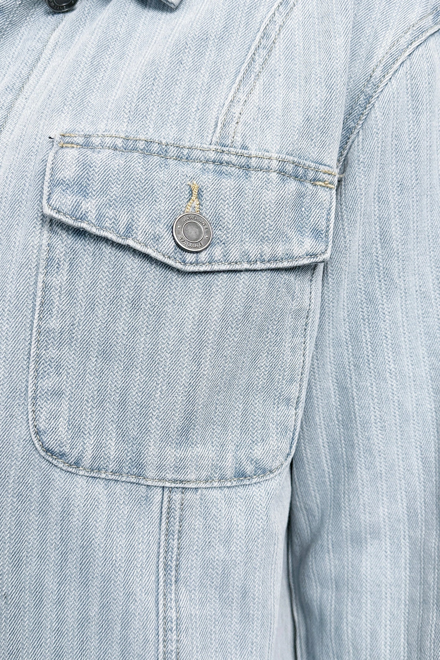 The Mindy Light Wash Oversized Denim Shacket