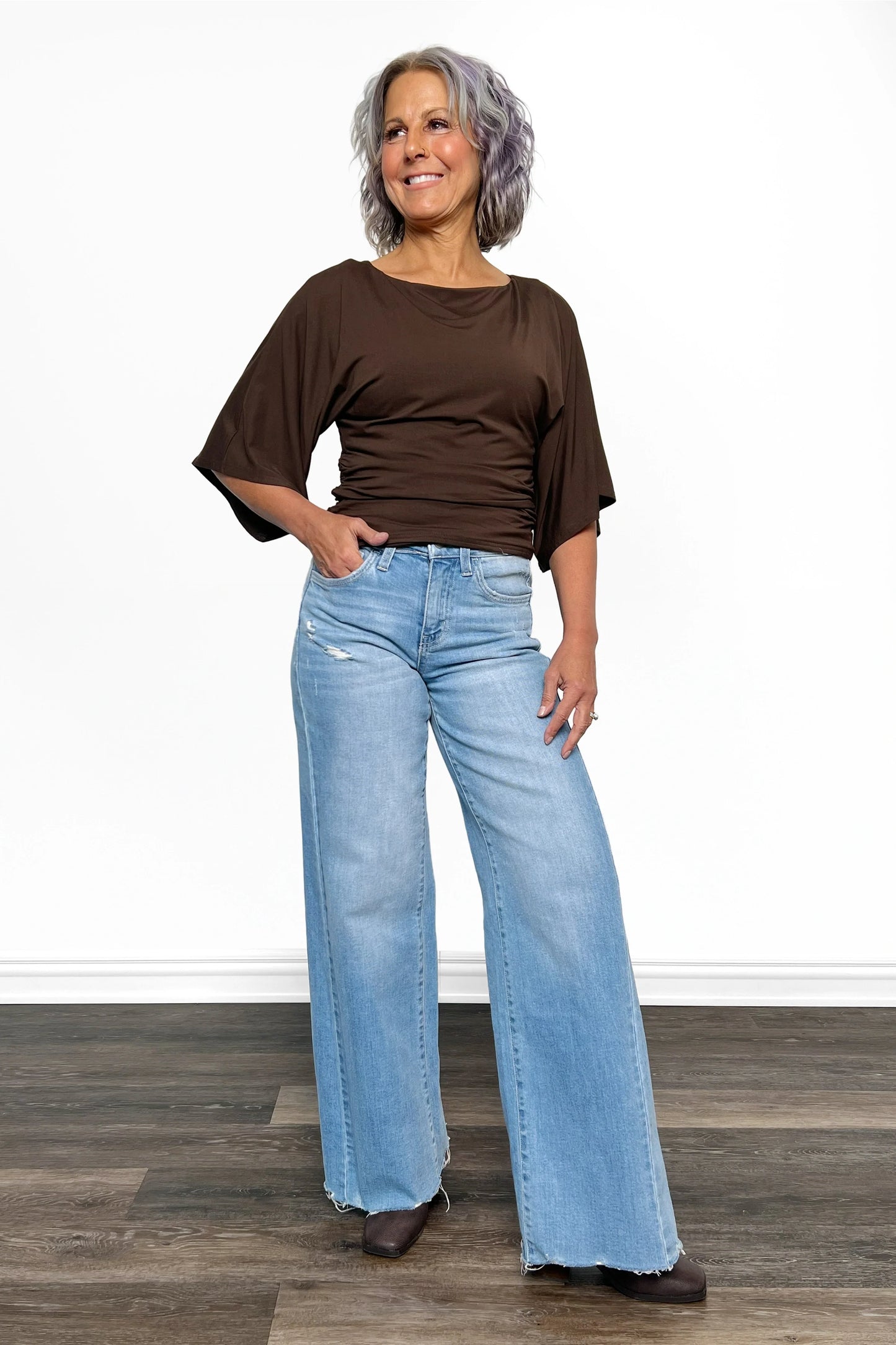 The Nikki High-Rise Extreme Wide Leg Denim