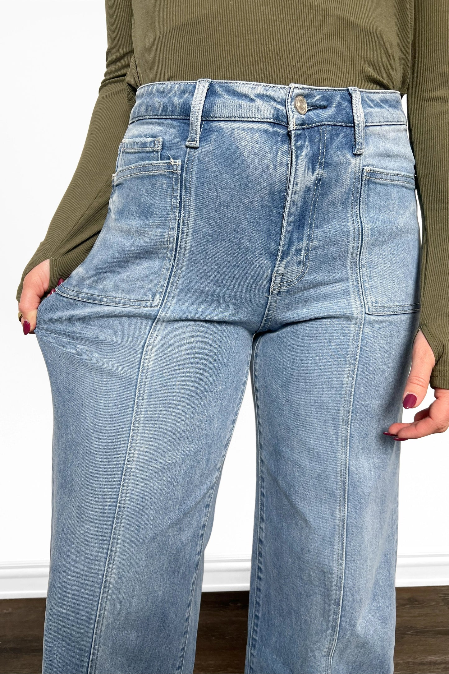 The Constance High-Rise Extreme Wide Leg Denim