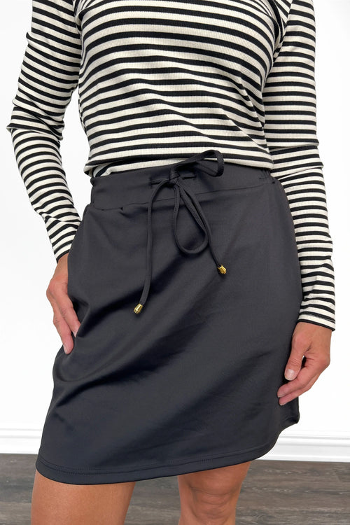 ALB Custom Women's Black Drawstring Skort *Two Lengths*