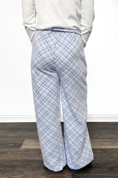 ALB Custom Women's Plaid Print Wide Leg Pants - Two Inseams