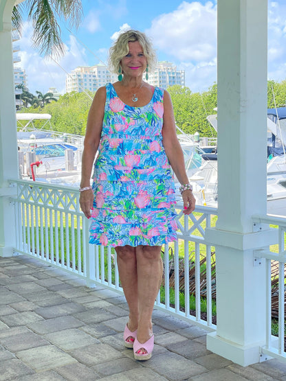 SEASHELL BEACH  LAYERED RUFFLE