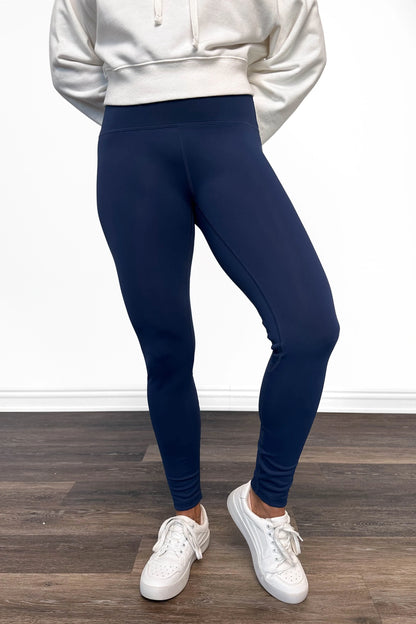 ALB Custom Women's Navy Everyday Essential Leggings - Two Inseams