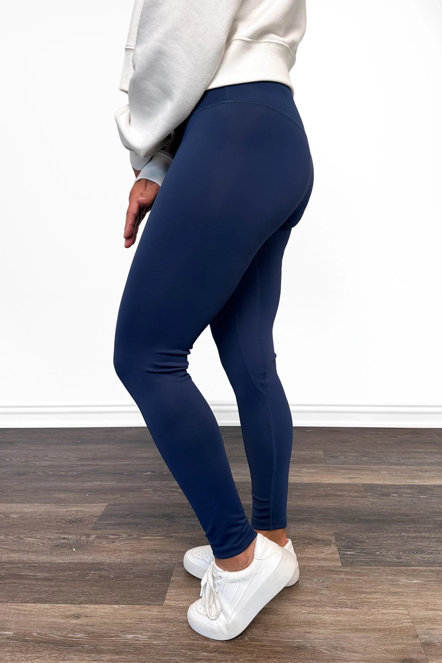 ALB Custom Women's Navy Everyday Essential Leggings - Two Inseams